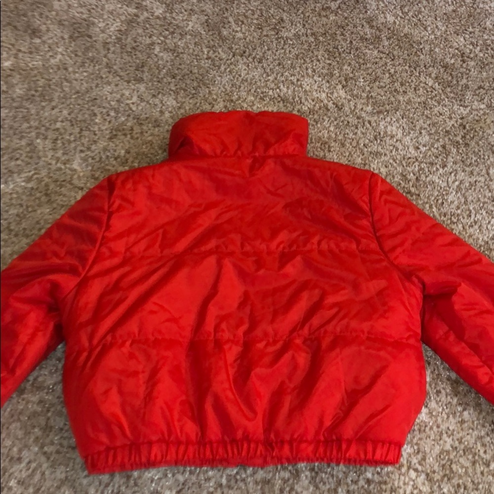 Red puffer jacket - Picture 6 of 7
